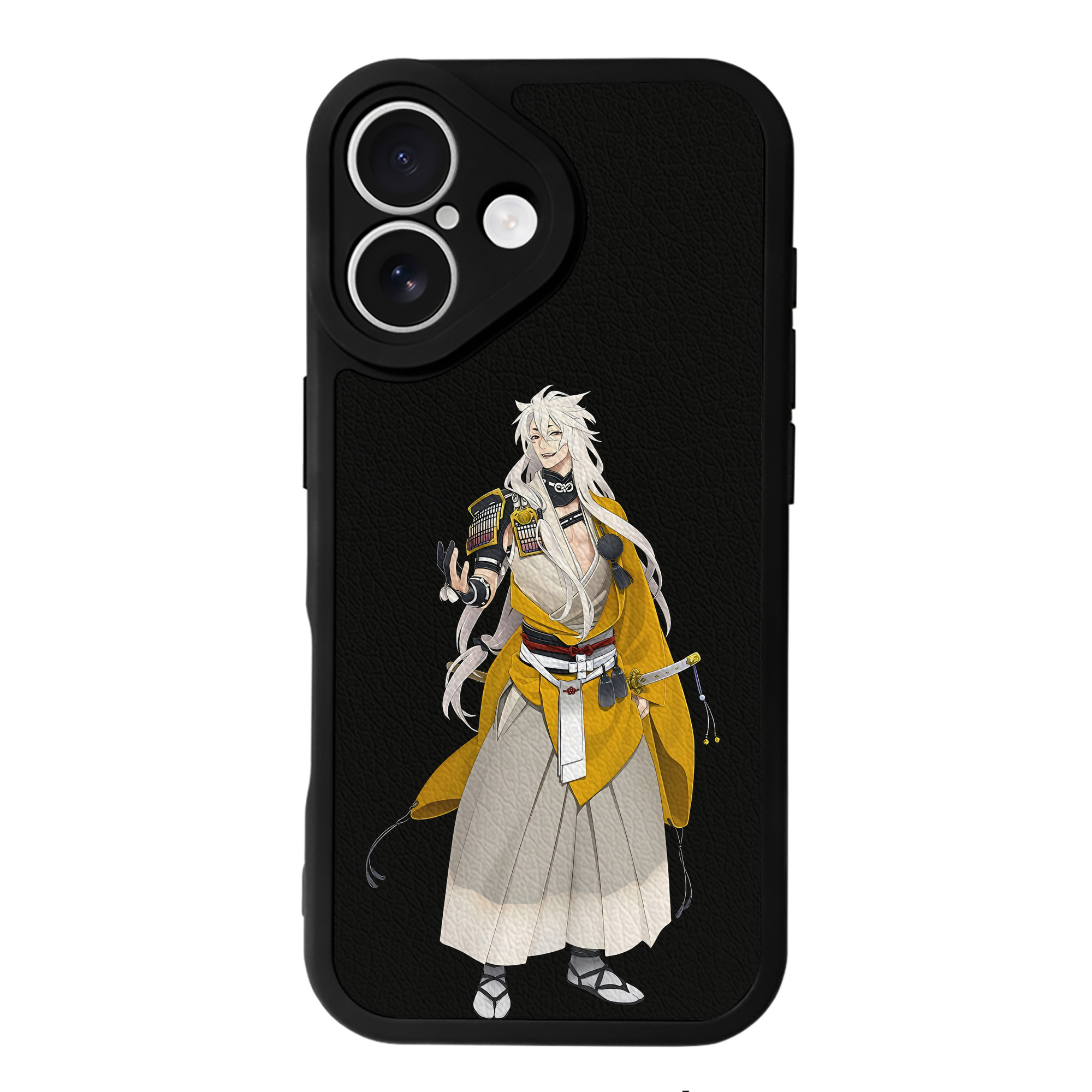 （画像用） 刀剣乱舞 Touken Ranbu 【iPhone 16シリーズ対応】シリコンスマホケース（レザー調） 材質：シリコン